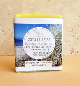 Ostsee Seife Bioseife Rügener Heilkreide & Lavendel für trockene Haut - Küstenseifen Manufaktur