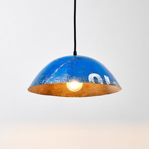 Deckenlampe Hängeleuchte aus recycelten Ölfässern 38-42cm Durchmesser Industrial Design Upcycling - Moogoo Creative Africa