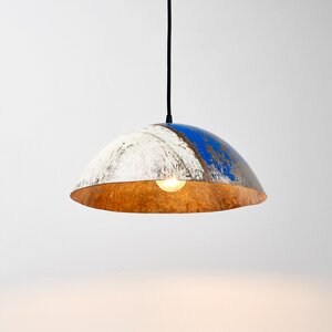 Deckenlampe Hängeleuchte aus recycelten Ölfässern 38-42cm Durchmesser Industrial Design Upcycling - Moogoo Creative Africa