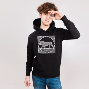 Ornate Lion - Männerhoodie aus Bio-Baumwolle - Coromandel