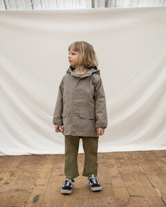 Gefütterte Jacke für Kinder aus gewachster Bio-Baumwolle / Jaro Waxed Cotton Jacket - Matona