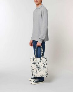 Jutebeutel im Batik-Design aus recycelter Baumwolle und recyceltem PET, Einkaufstasche, Shopping Bag, Tragetasche - YTWOO