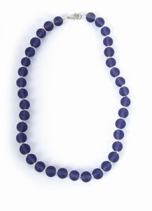 Halskette mit blauen Glasperlen - El Puente