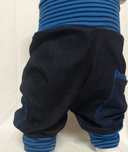Kinder-/Baby-Mitwachshose aus Stretchjeans mit Taschen  - Omilich