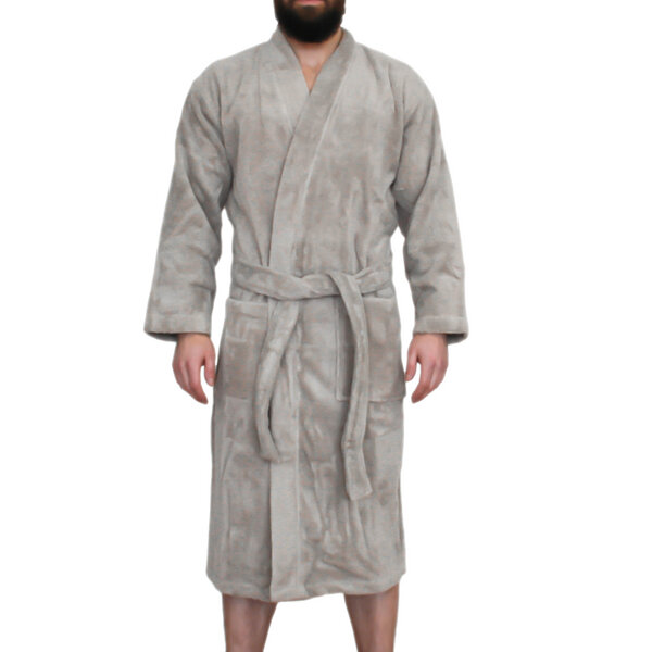 bademantel beige herren