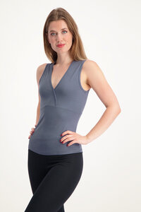 Yoga Top Namaste mit V-Ausschnitt – Bio-Baumwolle - Urban Goddess