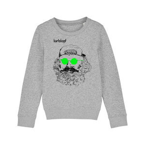 Kinder Sweatshirt Print | SKATER | karlskopf | 85% Bio-Baumwolle - karlskopf
