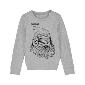 Kinder Sweatshirt Print | SKIFAHRER | karlskopf | 85% Bio-Baumwolle - karlskopf