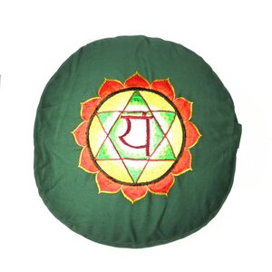 Chakra Meditations- und Yogakissen, rund - Just Be