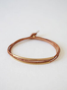 Tube Armband “Tingval” // vergoldet - pikfine