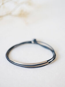 Tube Armband “Tingval” // silber - pikfine
