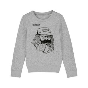 Kinder Sweatshirt Print | SAENGER | karlskopf | 85% Bio-Baumwolle - karlskopf