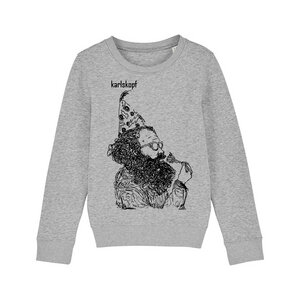 Kinder Sweatshirt Print | KAFFEEKLATSCH | karlskopf | 85% Bio-Baumwolle - karlskopf