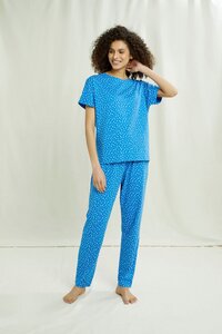 Pyjama Shirt | Hearts Pyjama Tee - People Tree