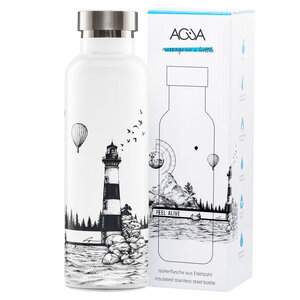 Trinkflasche aus Edelstahl 0,75l mit einzigartigem Designs - ACUA Bottles