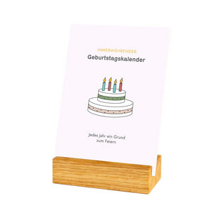 Geburtstagskalender mit Karten "Minimalist" - klotzaufklotz
