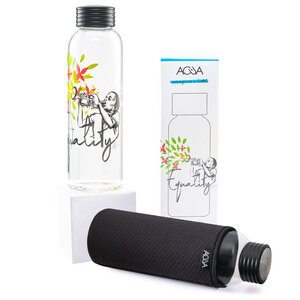 Trinkflasche aus Glas 0,75l inkl. Thermo-Sleeve - ACUA Bottles