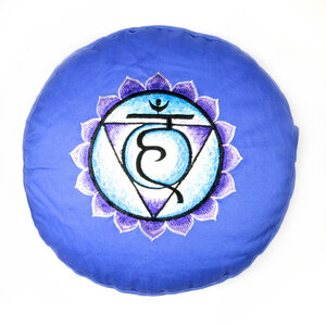 Chakra Meditations- und Yogakissen, rund - Just Be