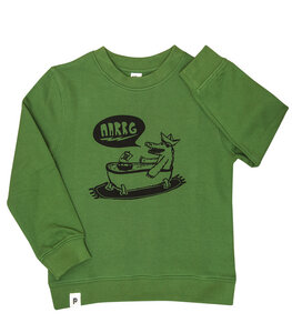 Kriss Krokodil - Kinder Bio Sweater - Organic Cotton - Grün - päfjes