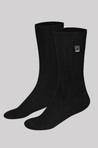 Bio-Business-Socken glatt, schwarz, 4er Pack - Dailybread