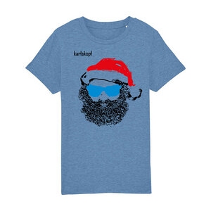 Print T-Shirt Kinder | SANTA KARL | 100% Bio-Baumwolle - karlskopf