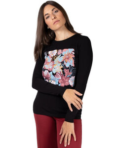 Damen T-Shirt aus Eukalyptus Faser "Matri" | Maxi Blumen - CORA happywear