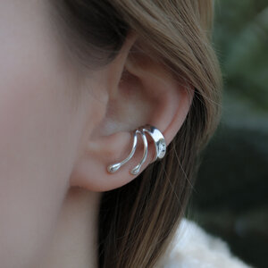 Ohrringe | Kleine Sina Ear Cuff in Silber oder Gold - Nella & Sina