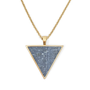 Halskette Gold mit Kork | Triangle Anhänger Dreieck | Geschenk Box - KAALEE jewelry