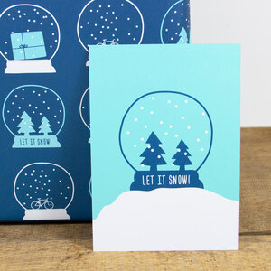 Postkarte Let it snow! - Bow & Hummingbird