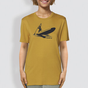 Unisex T-Shirt, "Standhaft", Ocker - little kiwi