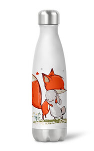 Thermoflasche Trinkflasche Fuchs und Hase für Kinder Kindergarten Schule - wolga-kreativ