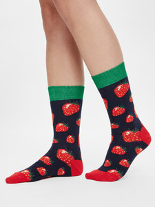 Socken mit Erdbeeren Bio GOTS |Bunte Socken |Herren Damen Socken - Natural Vibes