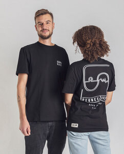 T-Shirt aus Bio-Baumwolle - Degree Crew - schwarz - Degree Clothing