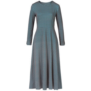 Jersey Kleid langarm aus Bio-Baumwolle gemustert - Himalaya