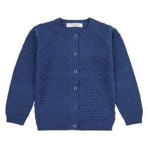 Knit knot Cardigan dunkelblau - sense-organics