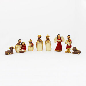 Weihnachtsgeschenke Mini Krippen - Set 8 Krippenfiguren 4,5cm - Mitienda Shop