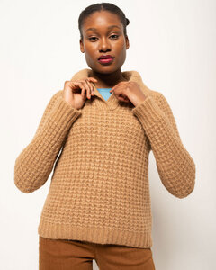 Pullover aus Alpaka und Bio-Baumwolle 'Polo Pullover' - Alma & Lovis