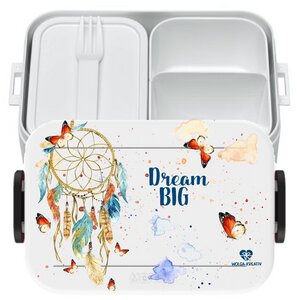 Bento Box Brotdose Lunchbox Traumfänger für Kinder Mädchen Junge weiß - wolga-kreativ