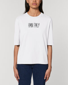 Kastenförmiges Damen T-Shirt "HMN FMLY" - Human Family