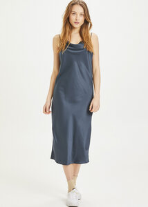 Midi Kleid - CANNA Satin Strap Dress - aus recyceltem Polyester - KnowledgeCotton Apparel
