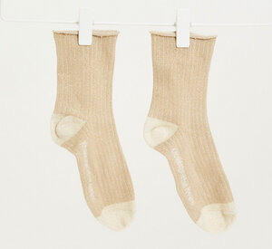 Socken - HONEY Lurex Glitter Rib Socks - aus Bio Baumwolle & recyceltem Polyester - KnowledgeCotton Apparel
