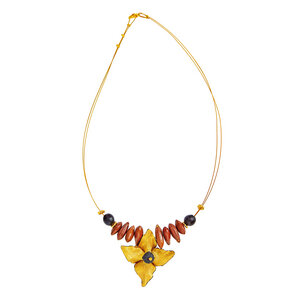 Halskette "Star" aus echten Samen und Samenkapseln - Sundara