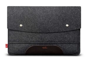 Macbook Pro 14" Hülle Hampshire aus Leder und 100% Wollfilz (Mulesing-frei) - Pack & Smooch
