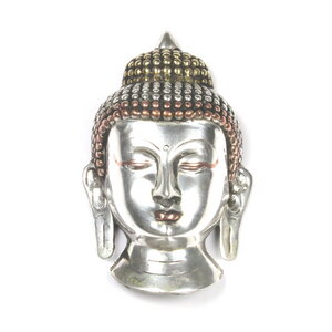Buddha Maske versilbert - Just Be