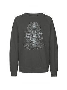 Bio Herren-Sweatshirt Ganesha - Peaces.bio - handbedruckte Biomode