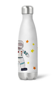 Thermoflasche Trinkflasche Weltraum Astronaut für Kinder Kindergarten Schule - wolga-kreativ