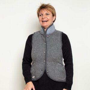 Lodenweste slim fit mit Stehkragen - nahtur-design