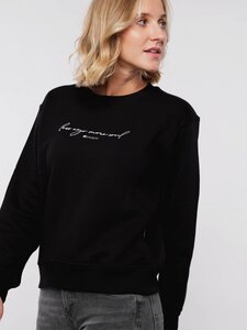 Women Sweater LESS EGO MORE SOUL (black) - Erdbär
