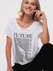 Women T-Shirt FUTURE (white) - Erdbär