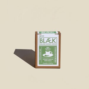Bio Instant Kaffee - BLAEK NØ.2 Peru - To-Go Box (7 pack) - BLÆK Coffee